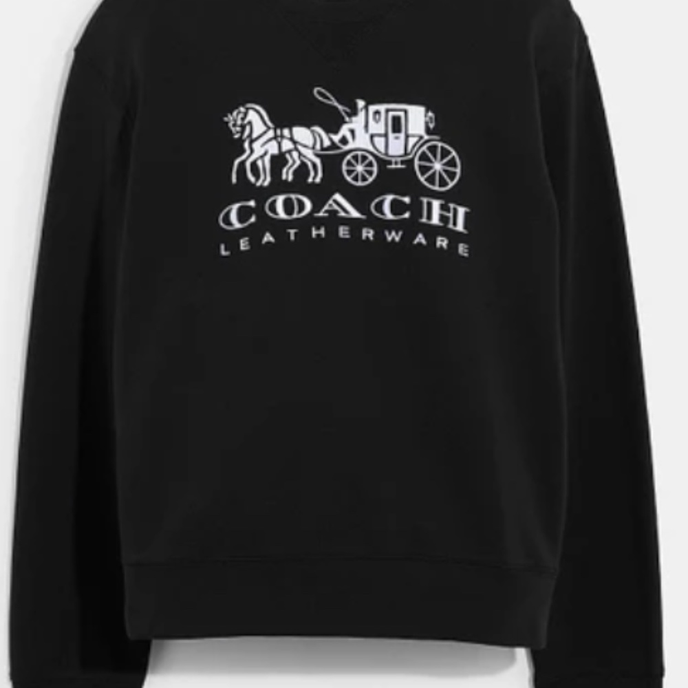 Coach Black Crew Neck Sweater